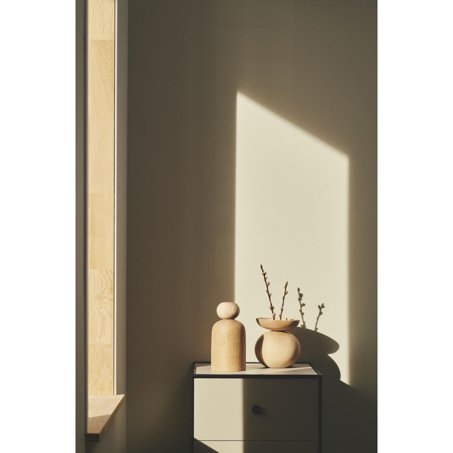 Applicata Dekovase Vase Shape Bwol Eiche natur