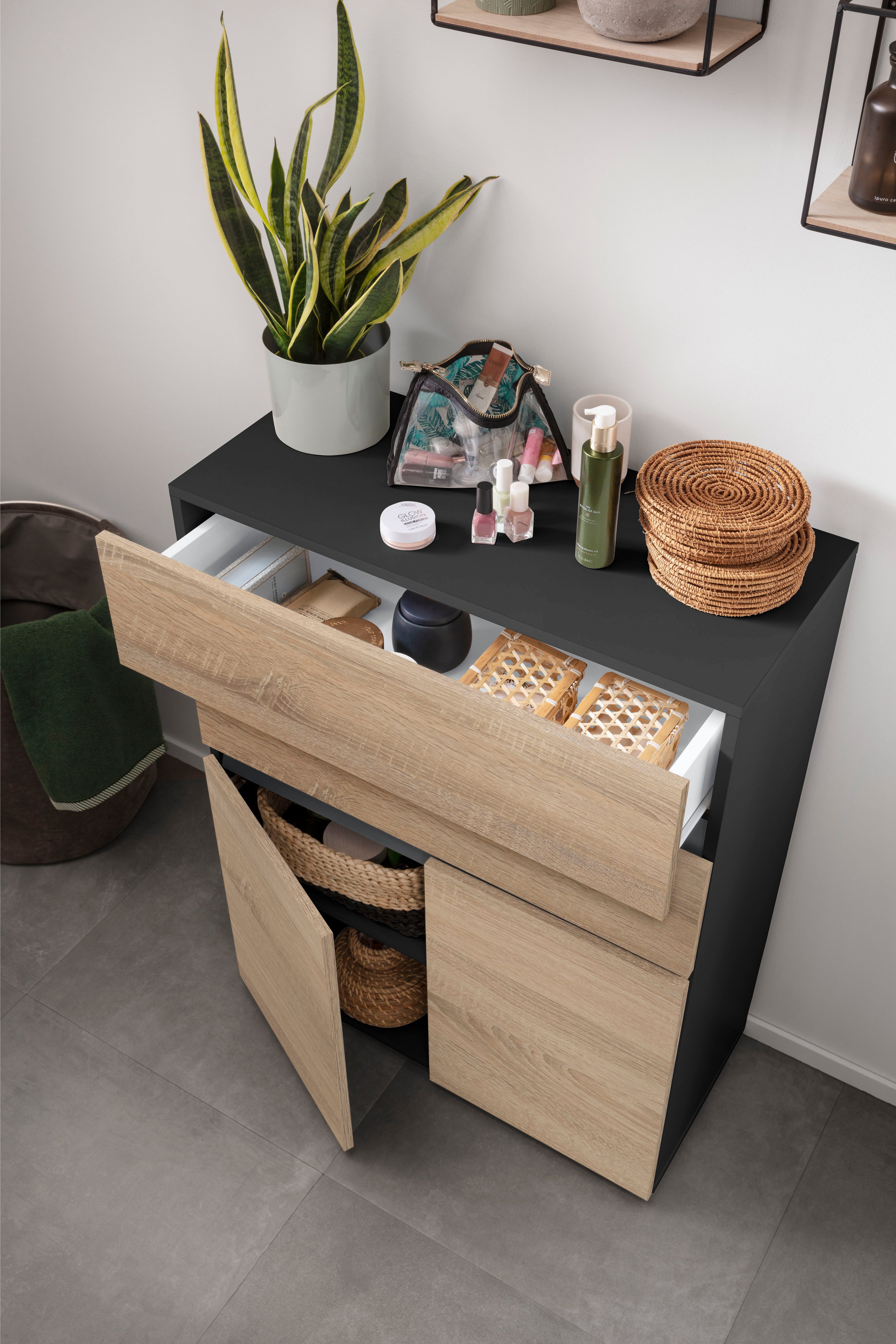Home affaire Midischrank Wisla Höhe 98 cm, mit Türen & Schubkasten