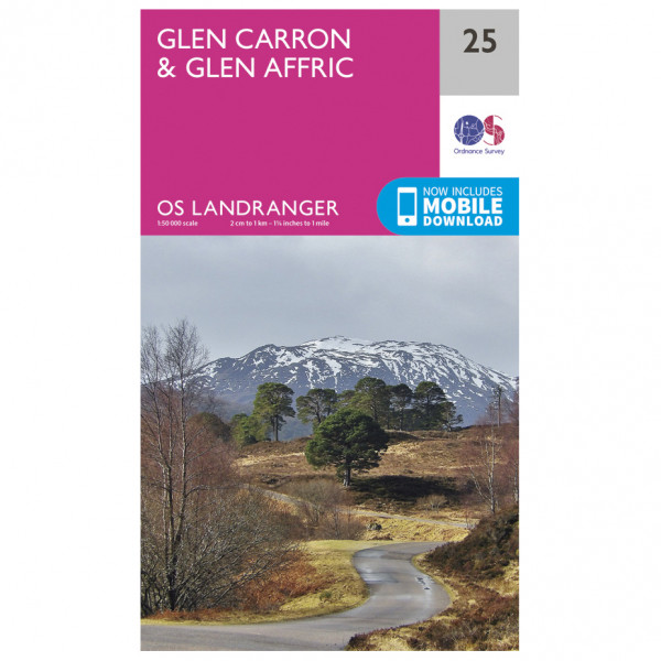 Ordnance Survey - Glen Carron / Glen Affric L025 - Wanderkarte