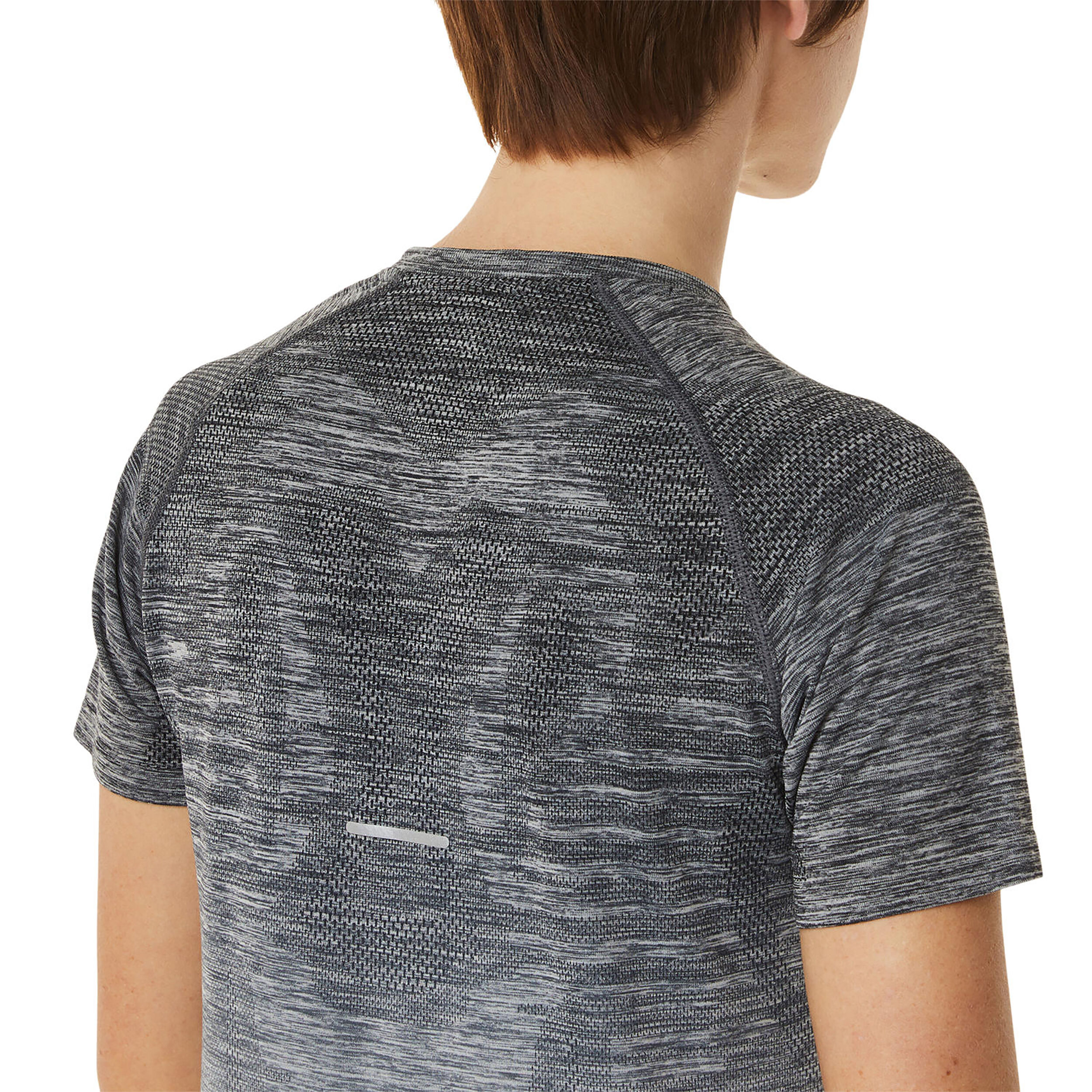 Seamless Laufshirt Damen - Weiß, Grau