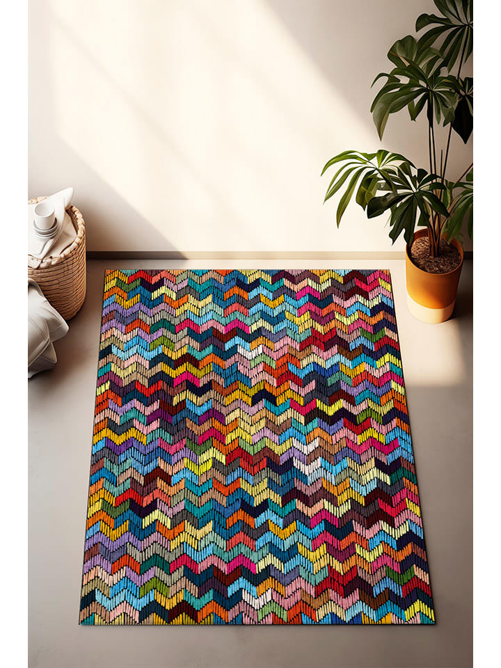 Mioli Kurzflor-Teppich in Bunt günstig kaufen