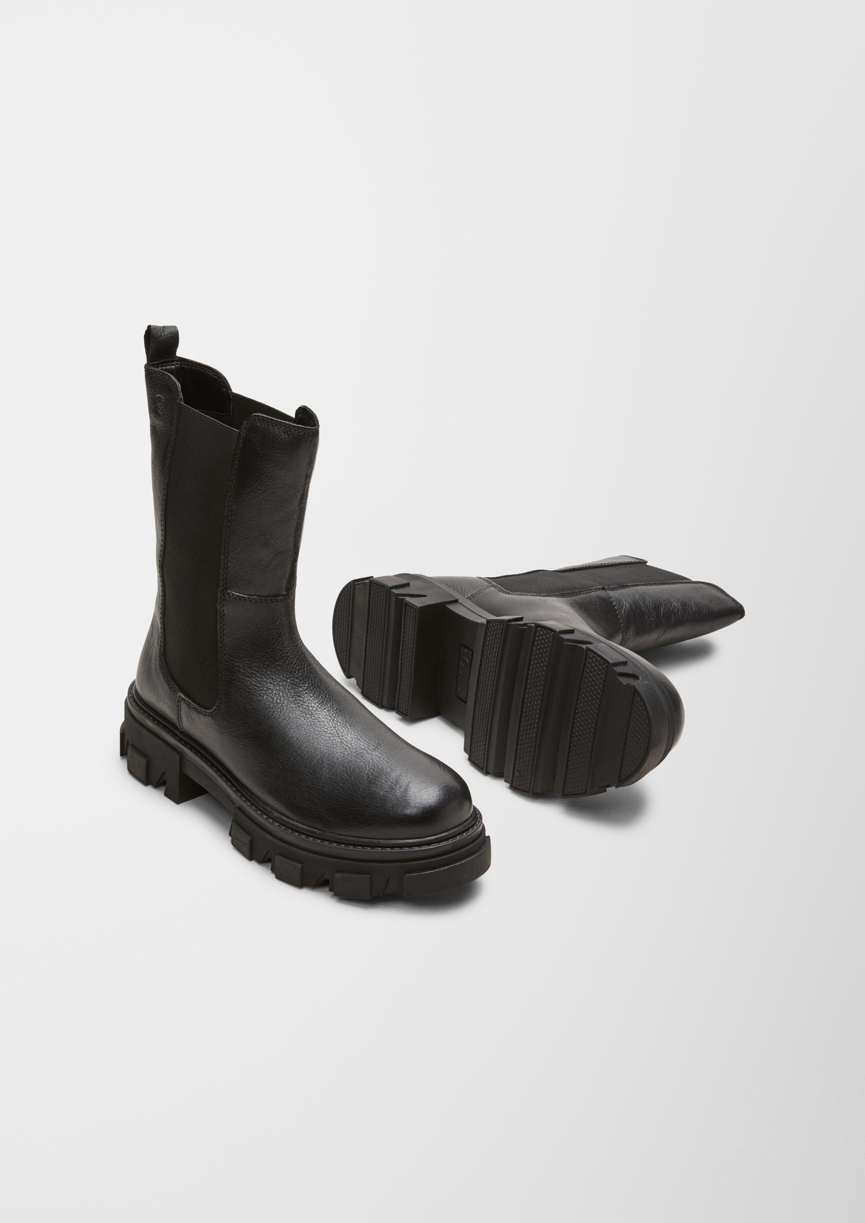 Chunky Boots aus Glattleder  6006594-001
