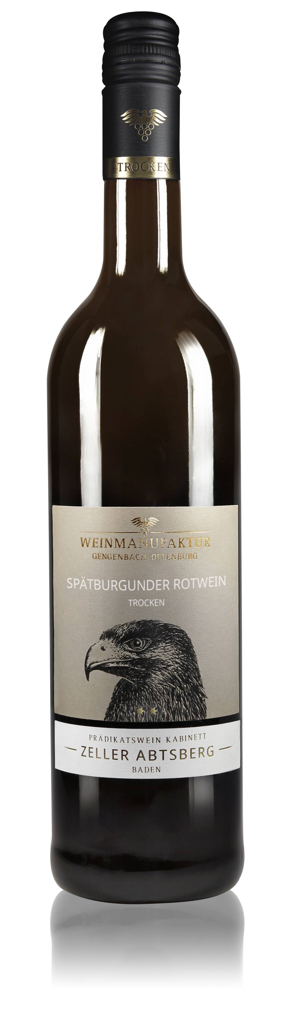 Weinmanufaktur Gengenbach-Offenburg Klassik Zeller Abtsberg Spätburgunder Rotwein Kabinett trocken 0,75L 2019