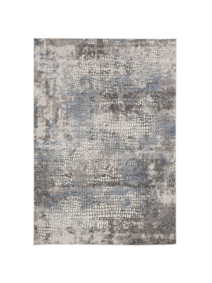 Pergamon Designer Teppich Moderne Orient Vintage Klassik in Silber Blau günstig kaufen