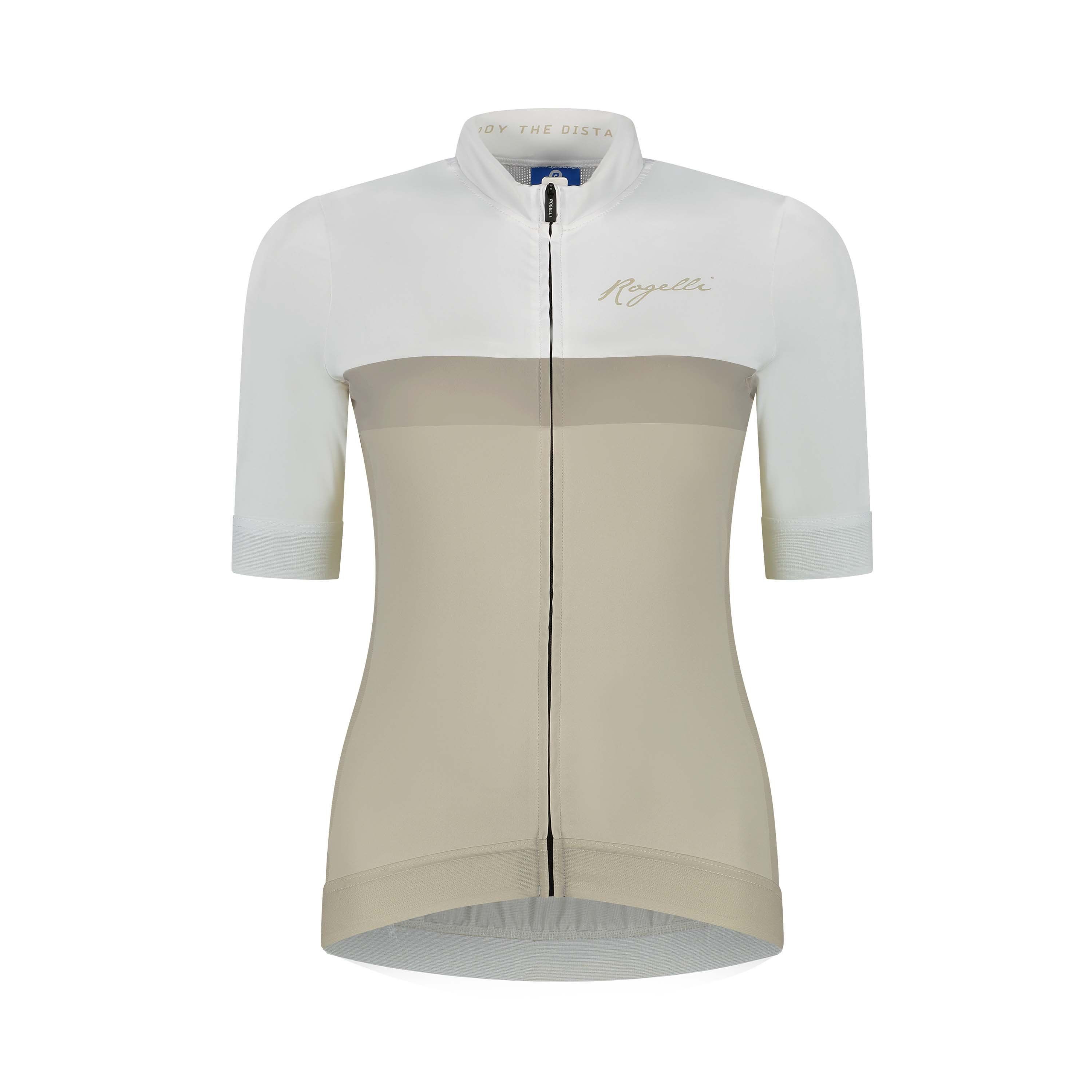 Rogelli Prime Sand/Weiß Damen Radtrikot Kurzarm