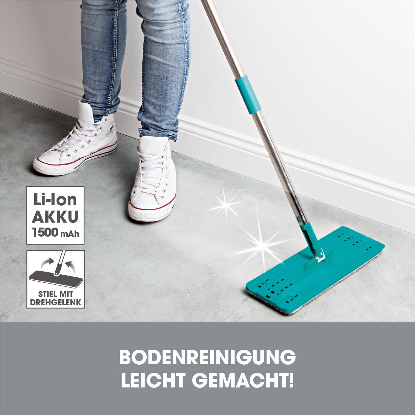 CLEANmaxx Wischmopp Easy Mopp - 2,5l - weiß/türkis