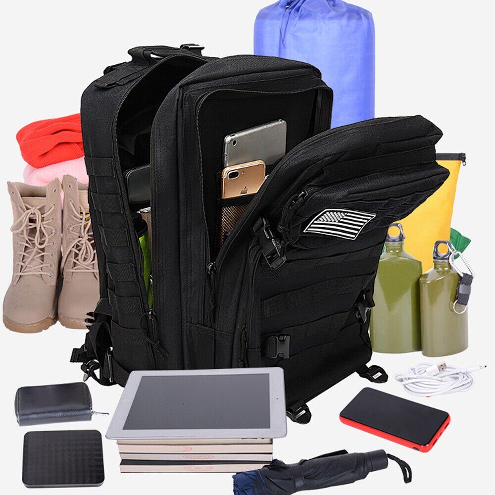 AKKEE Wanderrucksack 45L Taktische Rucksack Herren Große Pack Leicht und atmungsaktiv (45L Große Kapazität Wasserdicht, Rucksack Herren), Rucksäcke Backpack für Wandern im Freien Trekking Camping Reise