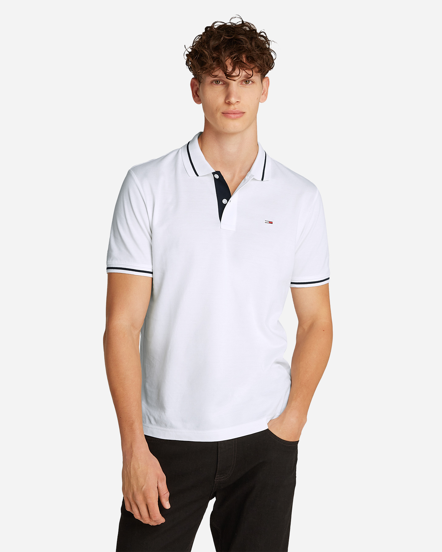 Polokošeľa Tommy Hilfiger M DM0DM20745-YBL
