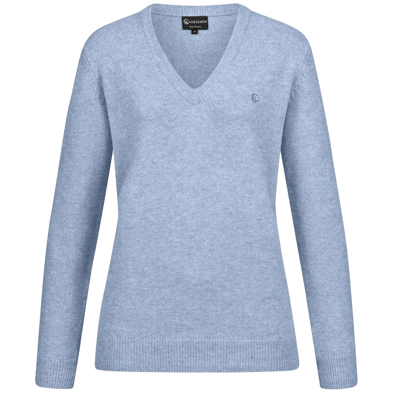 Wollpullover V-Ausschnitt Damen