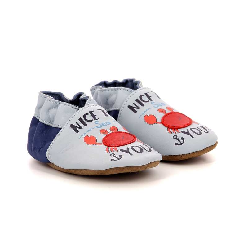 Chaussons cuir tannage vegetal Nice To Sea