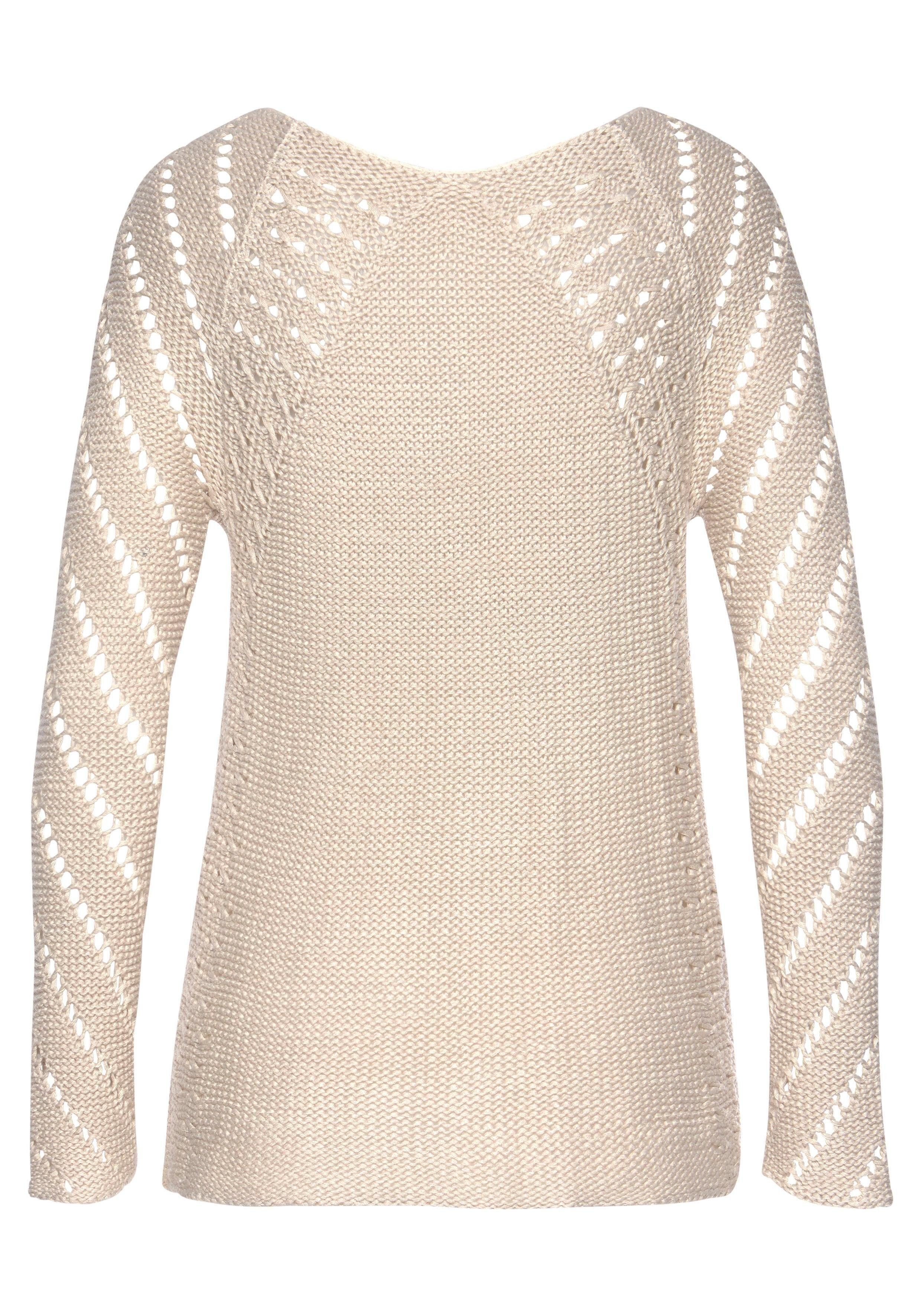 LASCANA Ajourpullover mit tollem Strickmuster