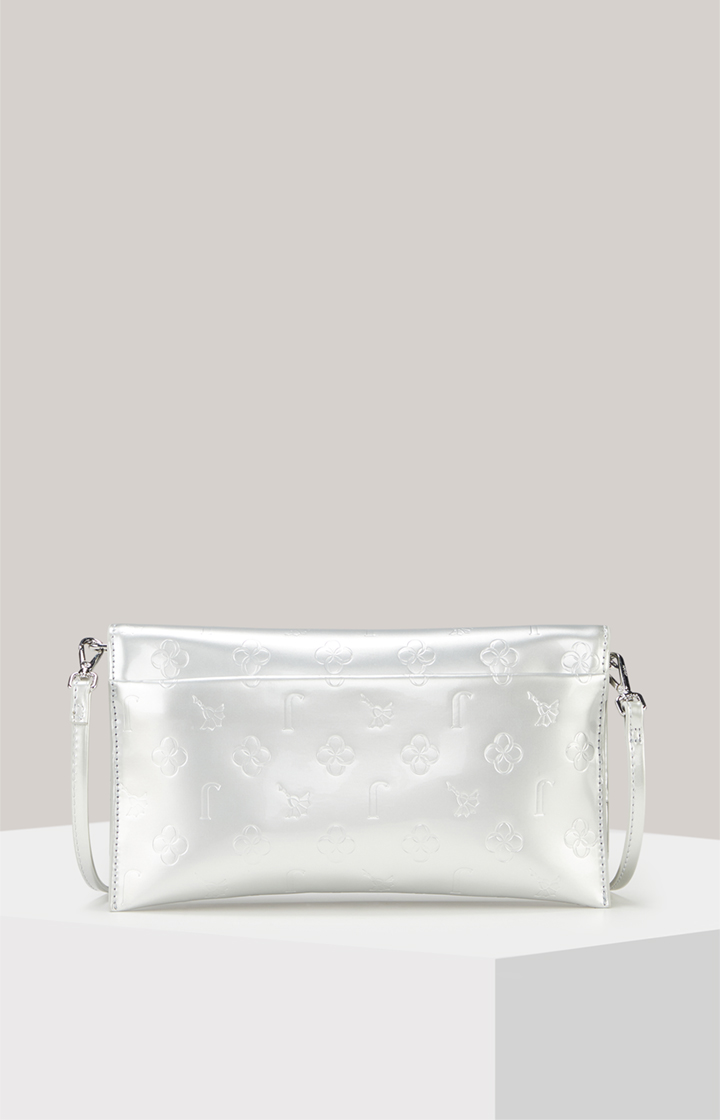 Clutch Decoro Lucente Cadea in Silber
