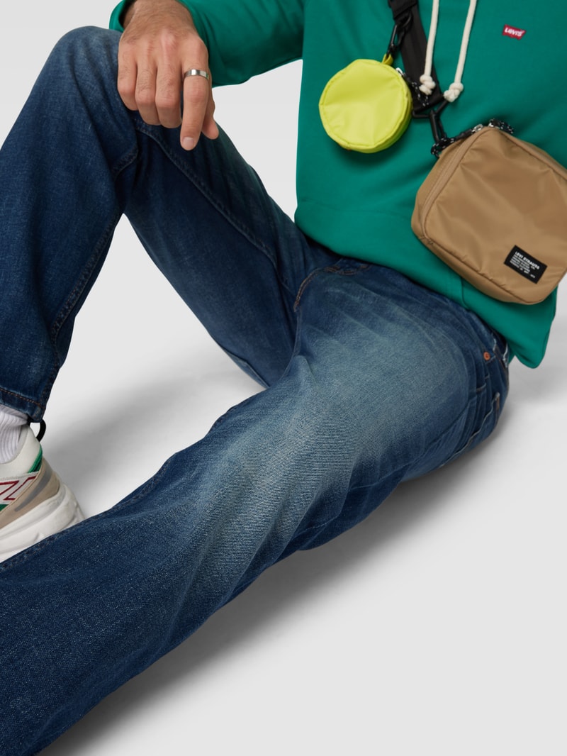Jeans im Used-Look Modell 'TAPER HIBALL' in jeans