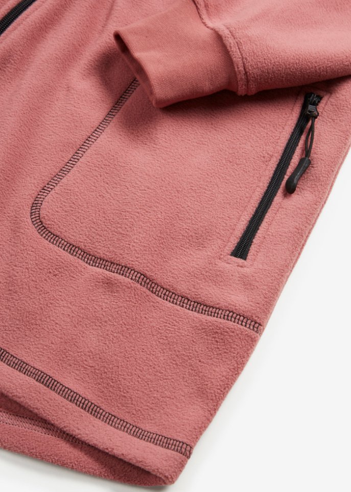 Fleecejacke, extralang