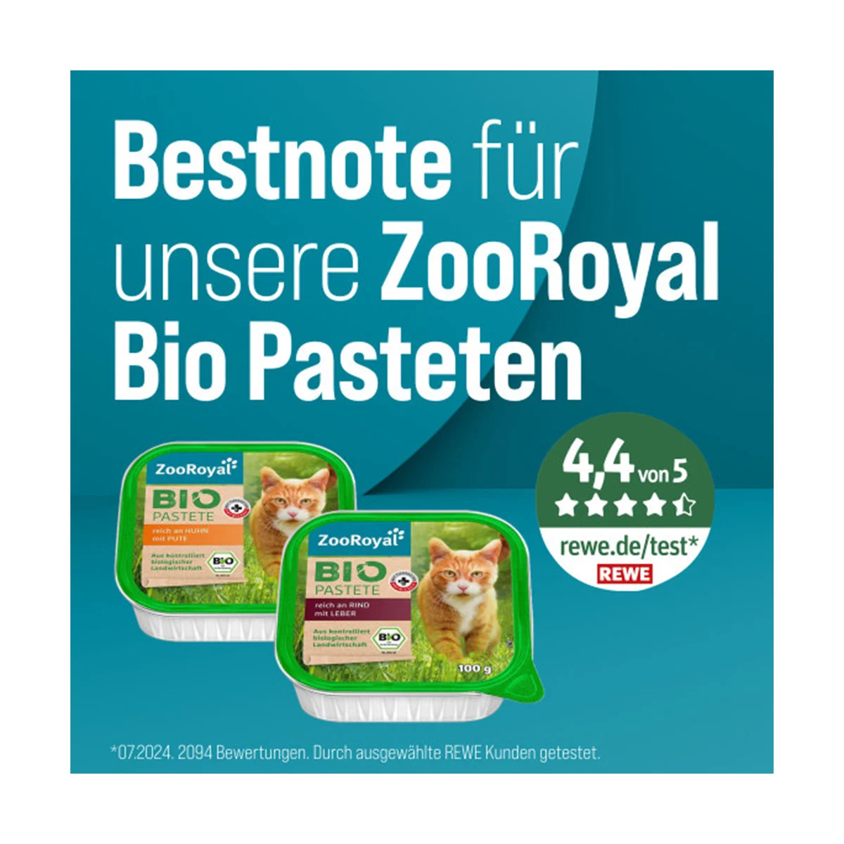 ZooRoyal Bio Pastete reich an Huhn mit Pute kaufen