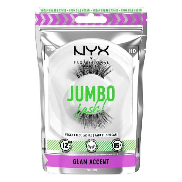 Ψεύτικες βλεφαρίδες NYX Jumbo Lash! Glam Accent