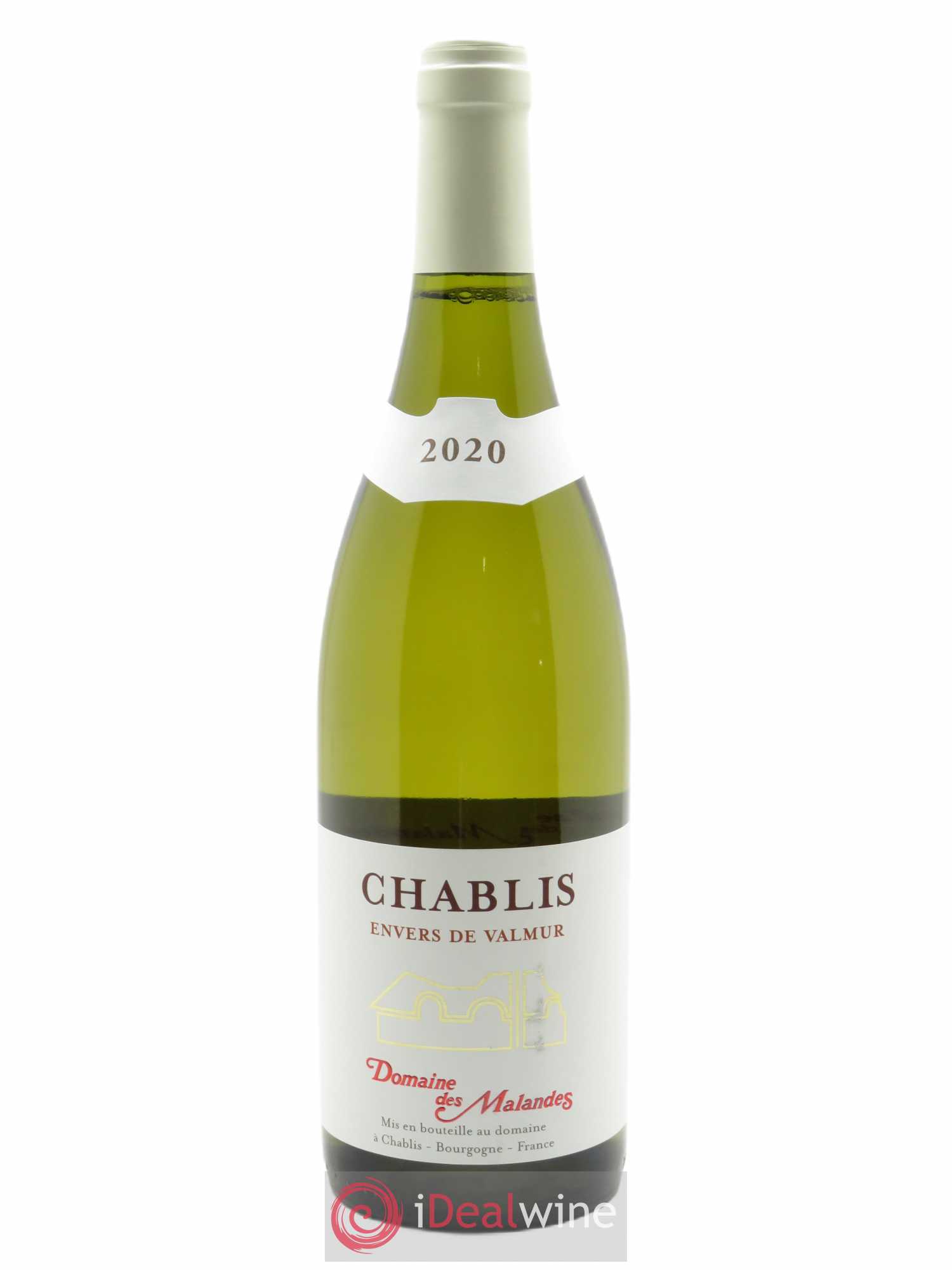 Chablis Envers de Valmur Domaine des Malandes  2020 - Lot de 1 Bouteille