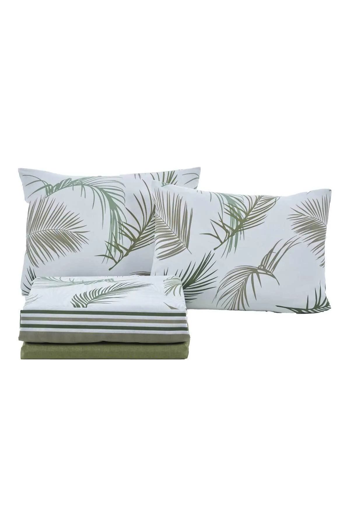 Elart  Bettbezug-Set, Baumwolle, Einzelbett, 3-teilig, Helen Green