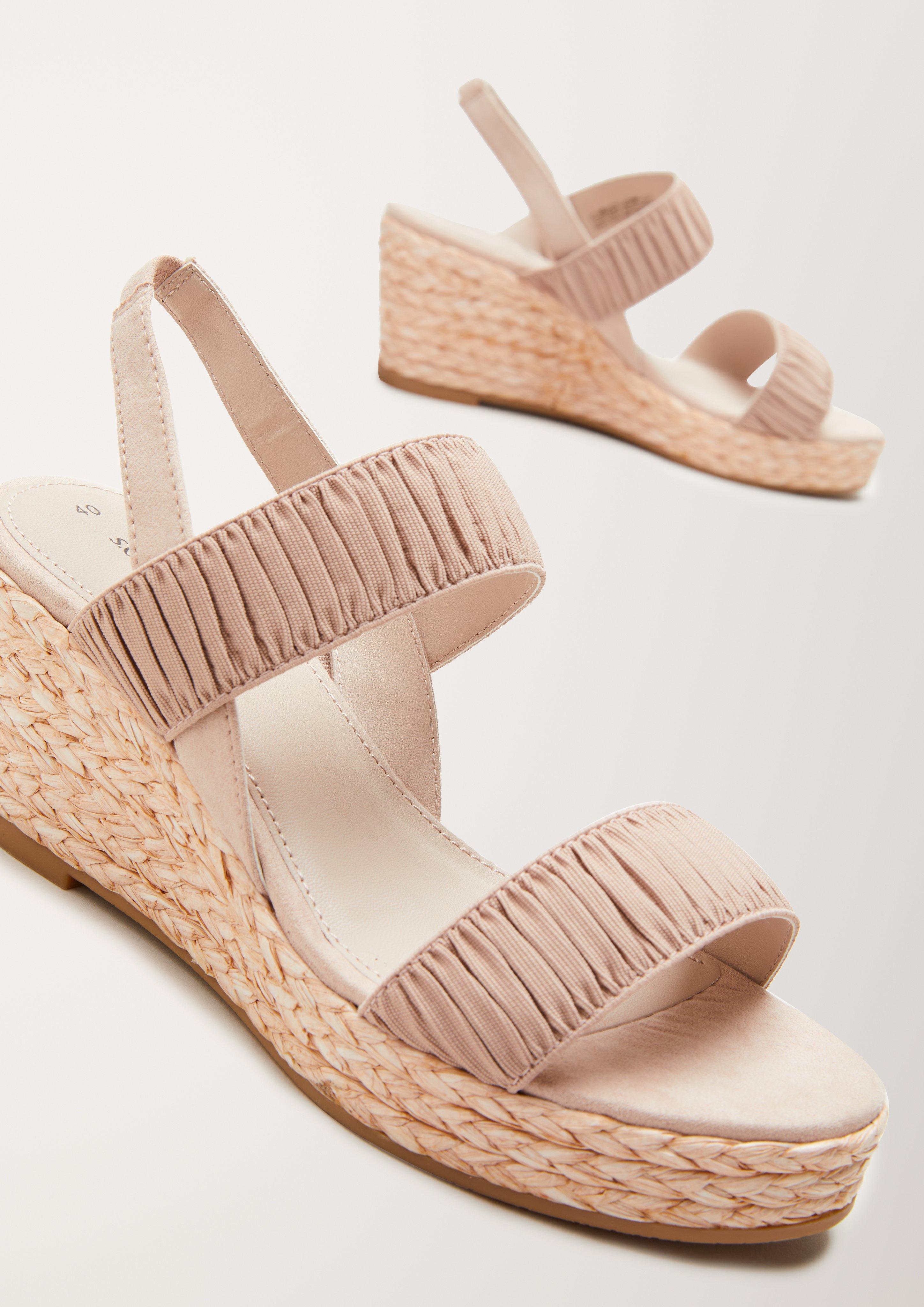 Wedges mit Raffung  6005723-544