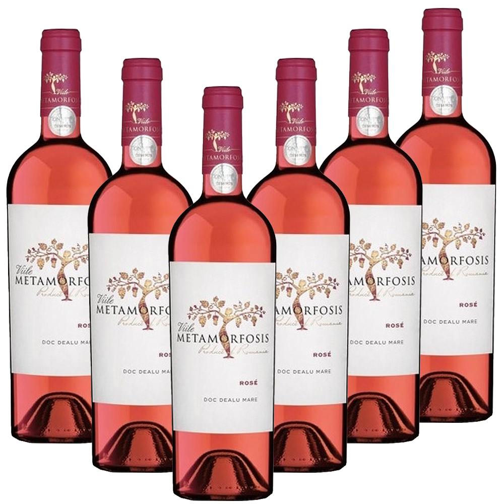 Vitis Metamorfozis METAMORFOSIS Rose Cuvee (Merlot & Pinot Noir & Syrah & Cabernet Sauvignon) DOC - 6er Karton