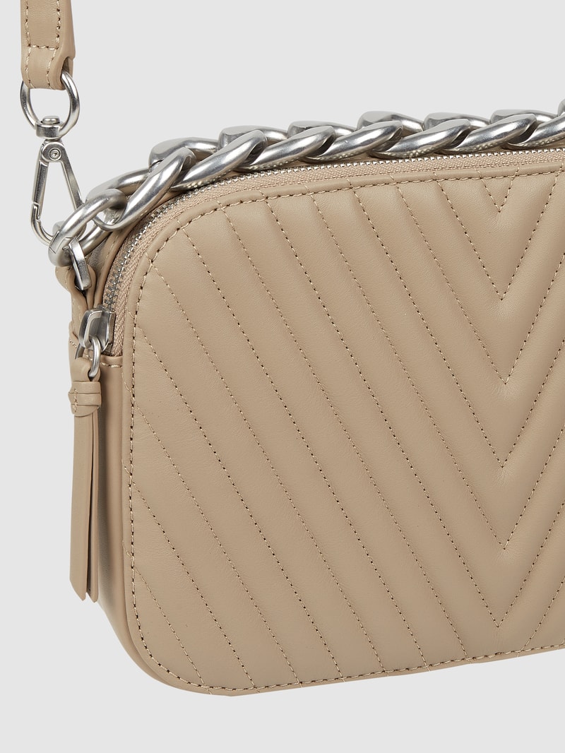 Crossbody Bag aus Leder Modell 'Lola' in stein