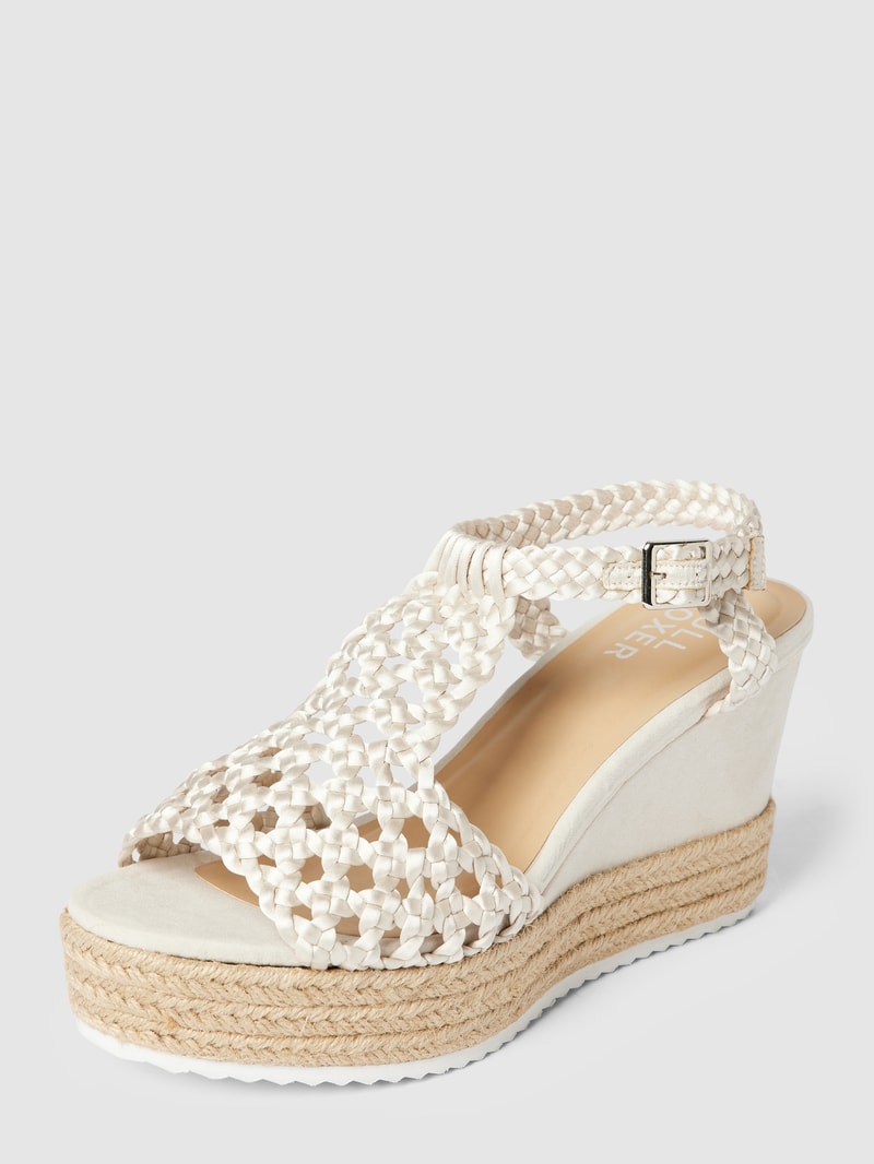 Sandaletten mit Plateausohle in mint
