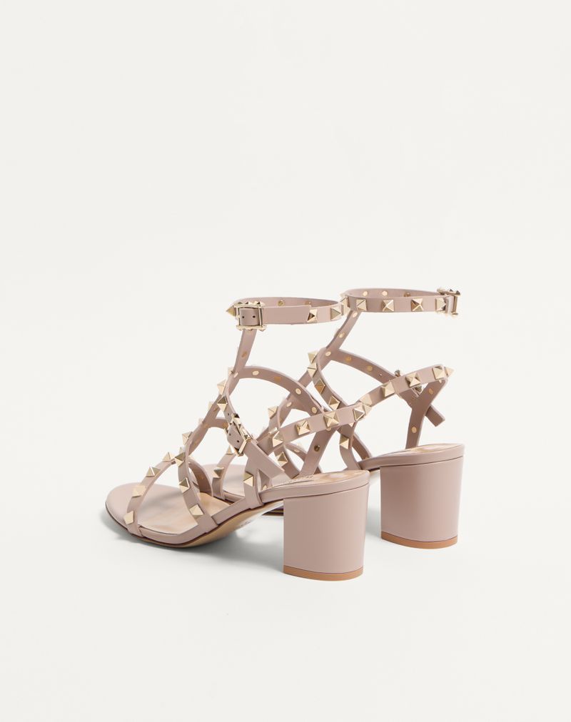 Rockstud sandaal met 60 mm bandjes