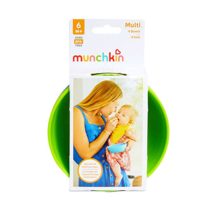 Lot de 4 bols multicolores Munchkin