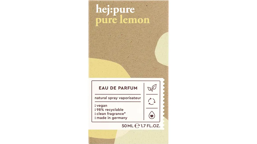 HEJ:PURE Lemon Eau de Parfum 50 ml