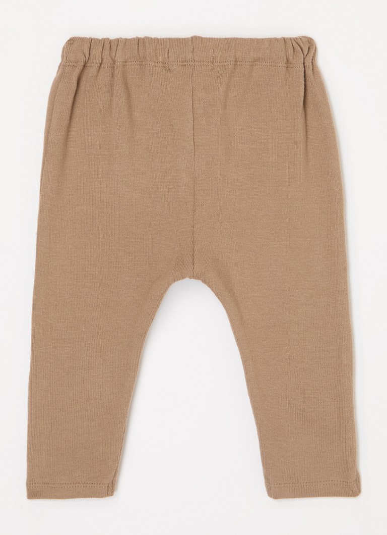 Pantaloni pentru bebeluși Lil' Atelier NBMThoro, mulați, confecționați din bumbac organic.