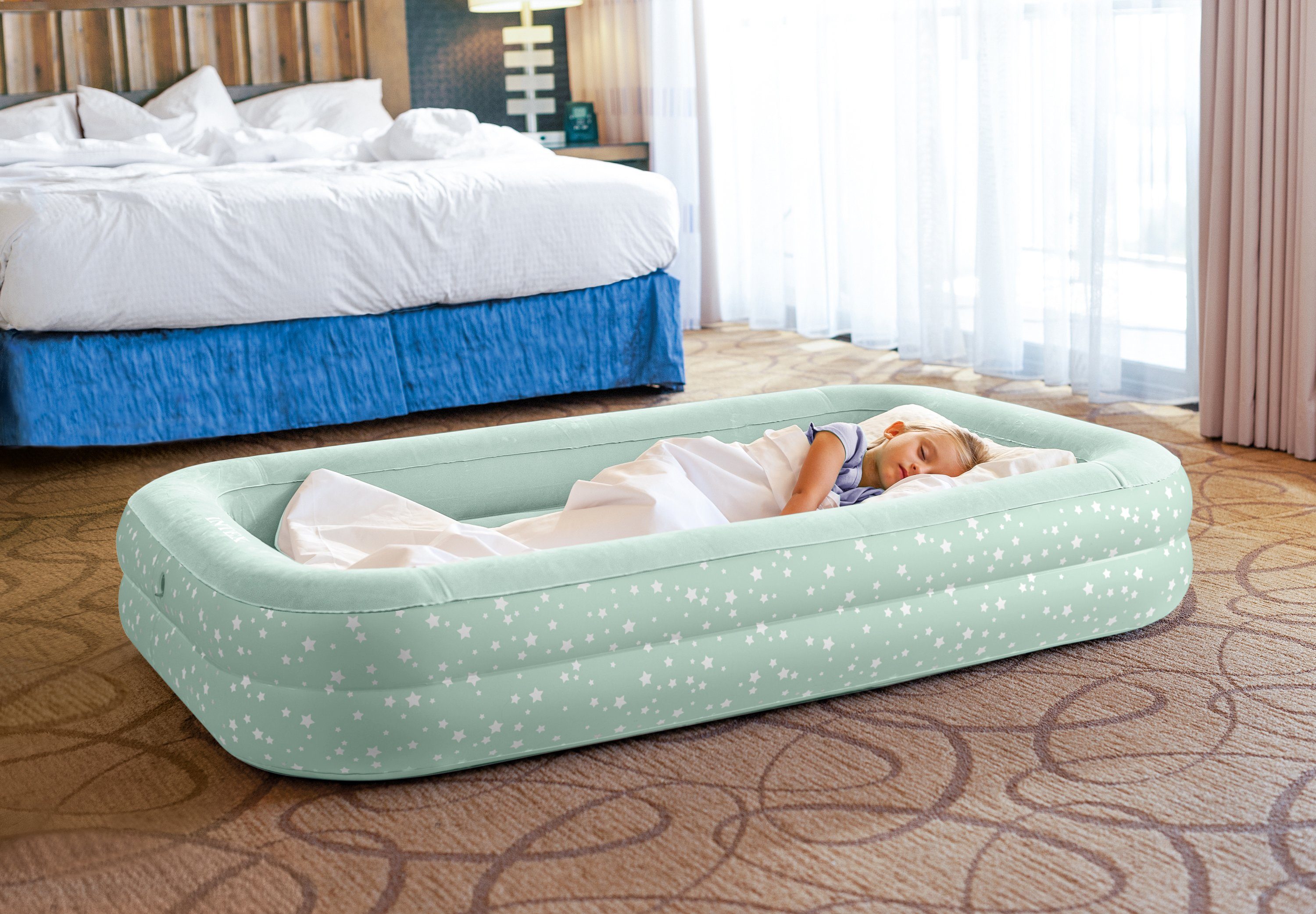 Intex Luftbett KidzTravel, (Set, mit Transporttasche)