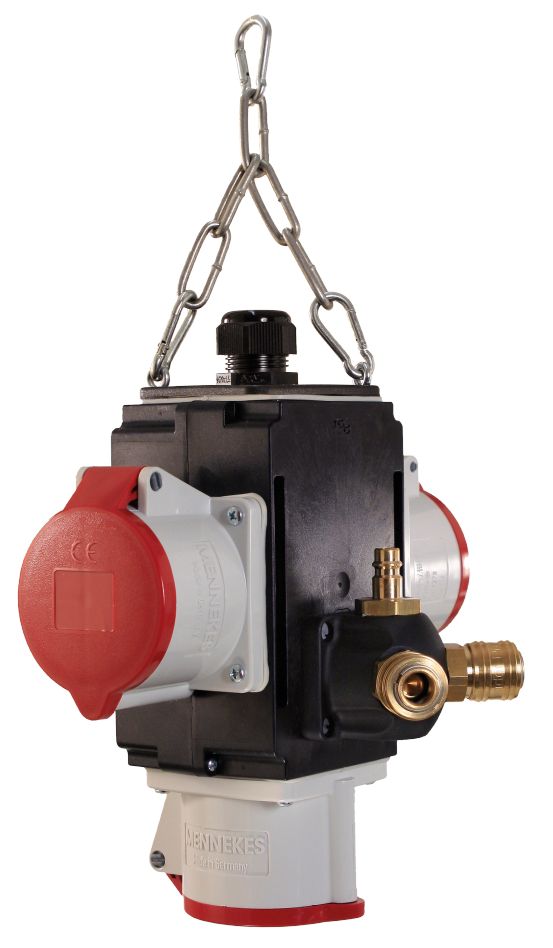 Distribuidor suspenso Schwabe 60730 MIXO V+ 3x CEE 400V/32A 5 polos