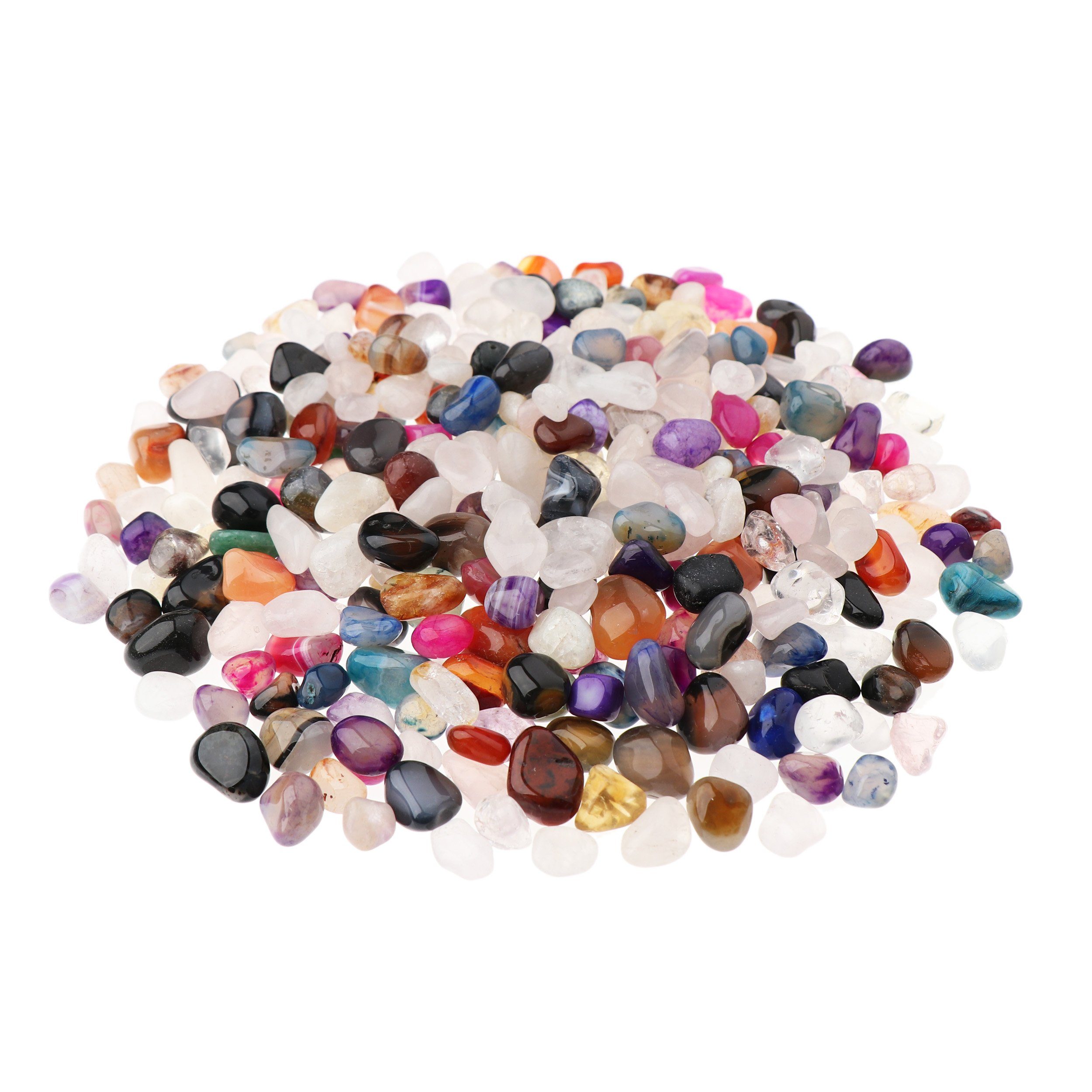 NKlaus Mineralstein 500g Trommelsteine Multi Mix 5 - 10 mm Heilsteine Edelsteine Schmuckst