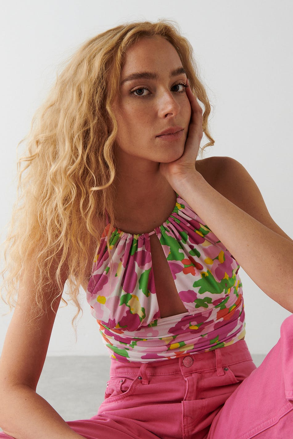 Cassie halterneck top