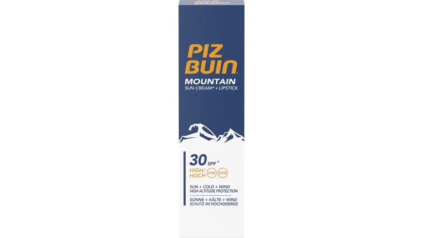 PIZ BUIN MOUNTAIN SONNENCREME LICHTSCHUTZFAKTOR 30 + LIPPENPFLEGE LICHTSCHUTZFAKTOR 30 20ML 20 ml