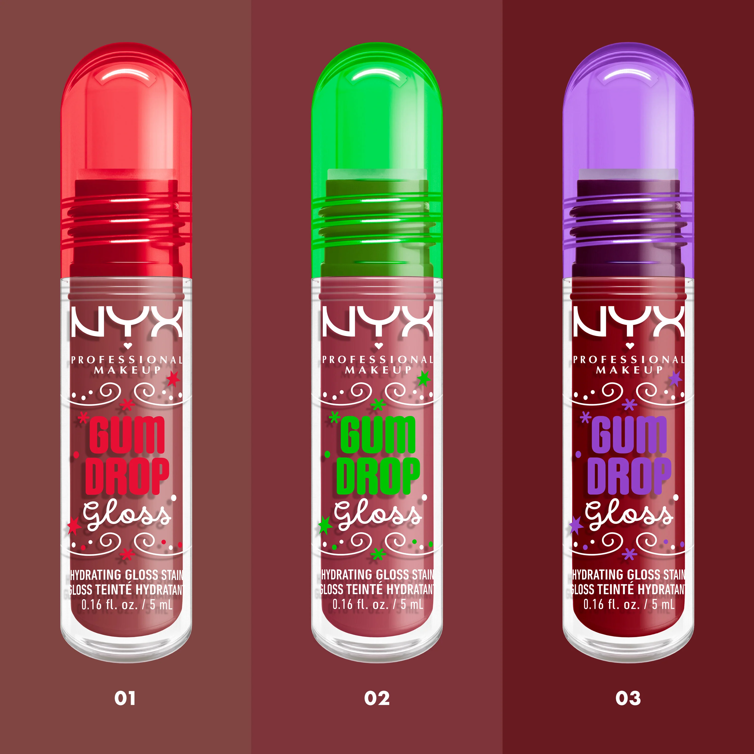 Labbra Holiday Gum Drop Gloss - lesklý