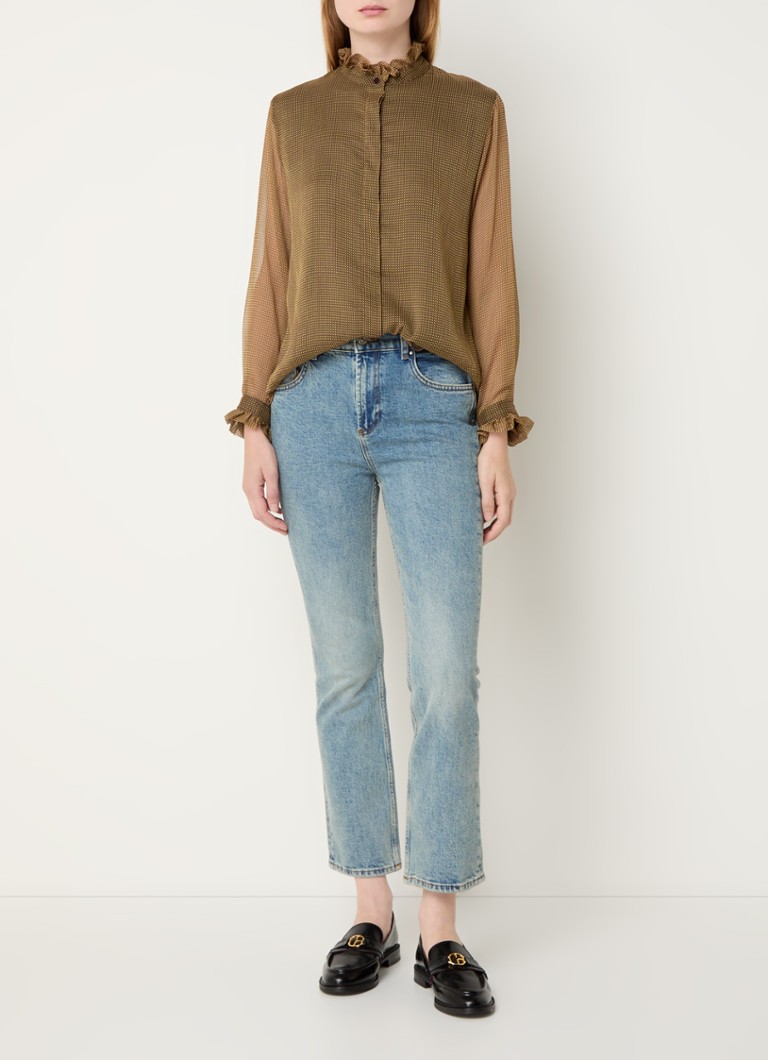 Blusa semitrasparente con stampa a pois di Claudie Pierlot
