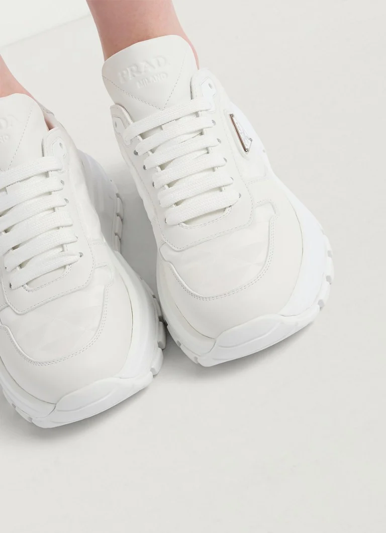 Tenisky Prada Prax 01 Re-Nylon s koženými detailmi
