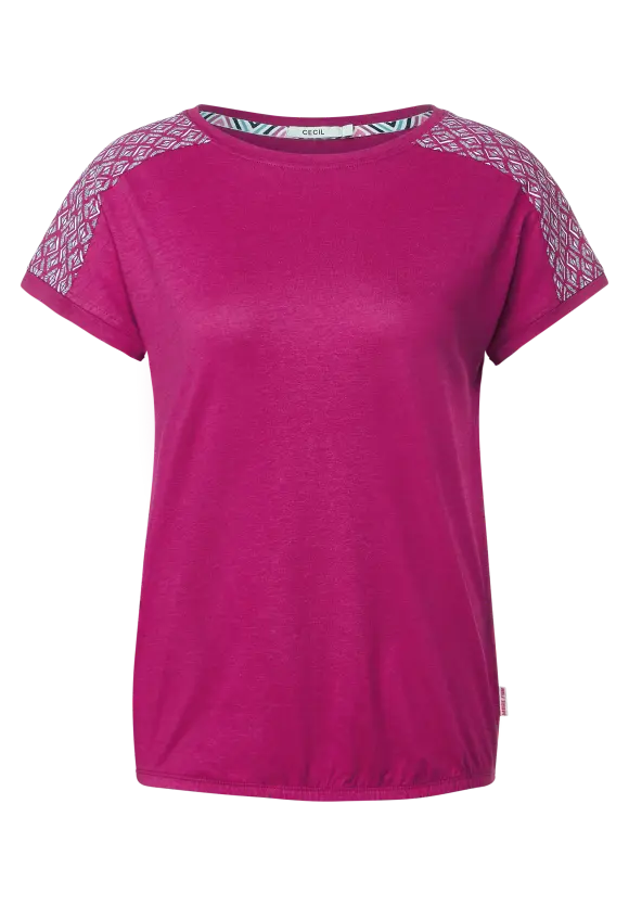 CECIL Shirt mit Schulterprint