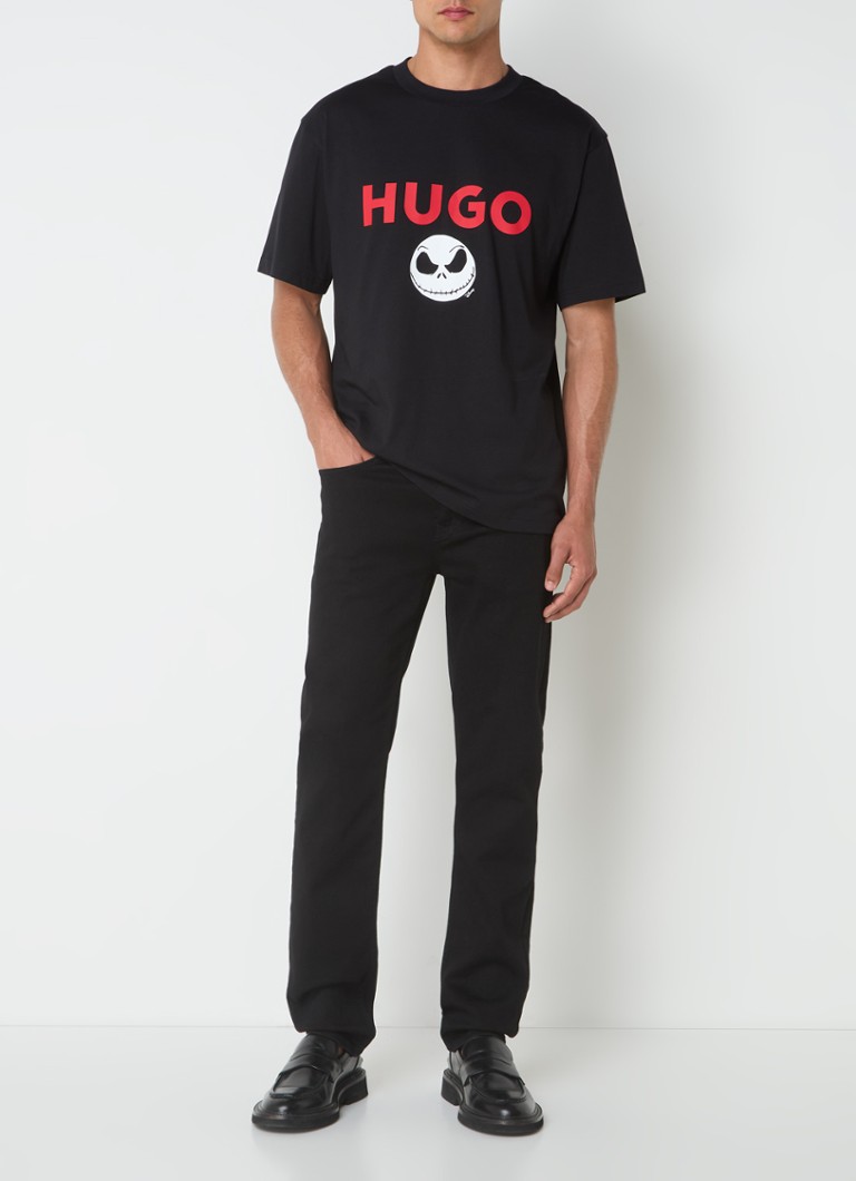 Koszulka HUGO BOSS Nightmare z logo i nadrukiem na plecach.