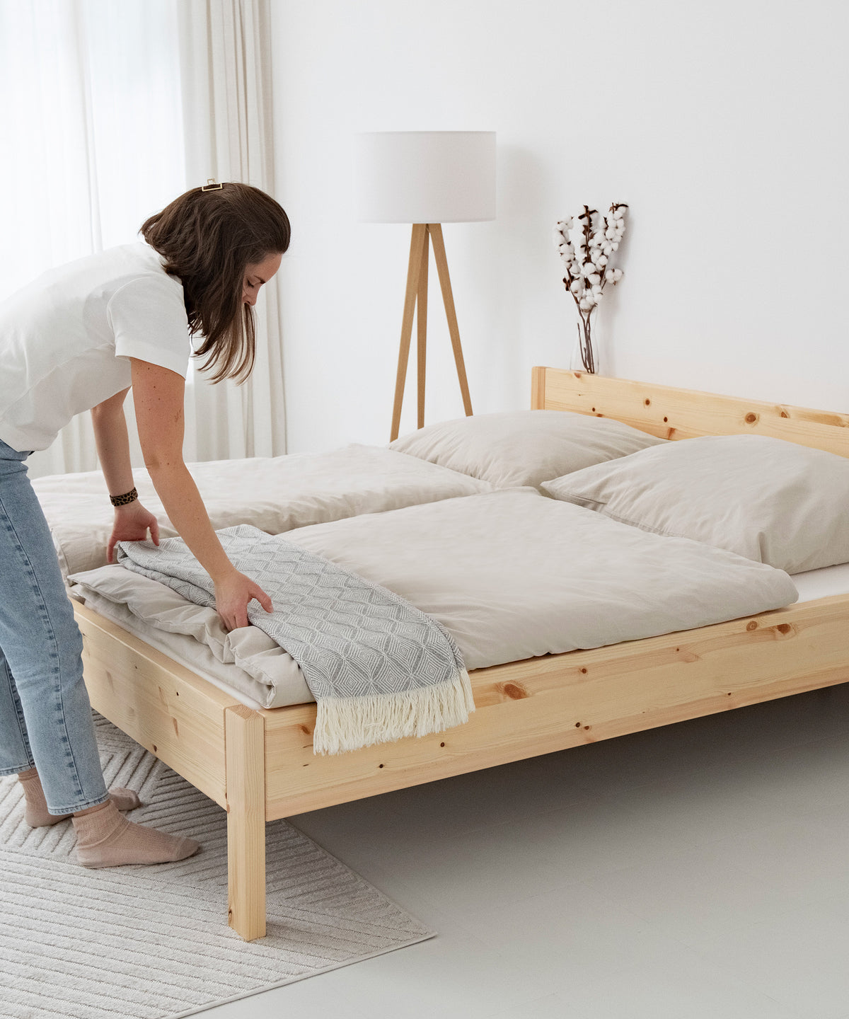 Doppelbett Kiefer 180 × 200 cm