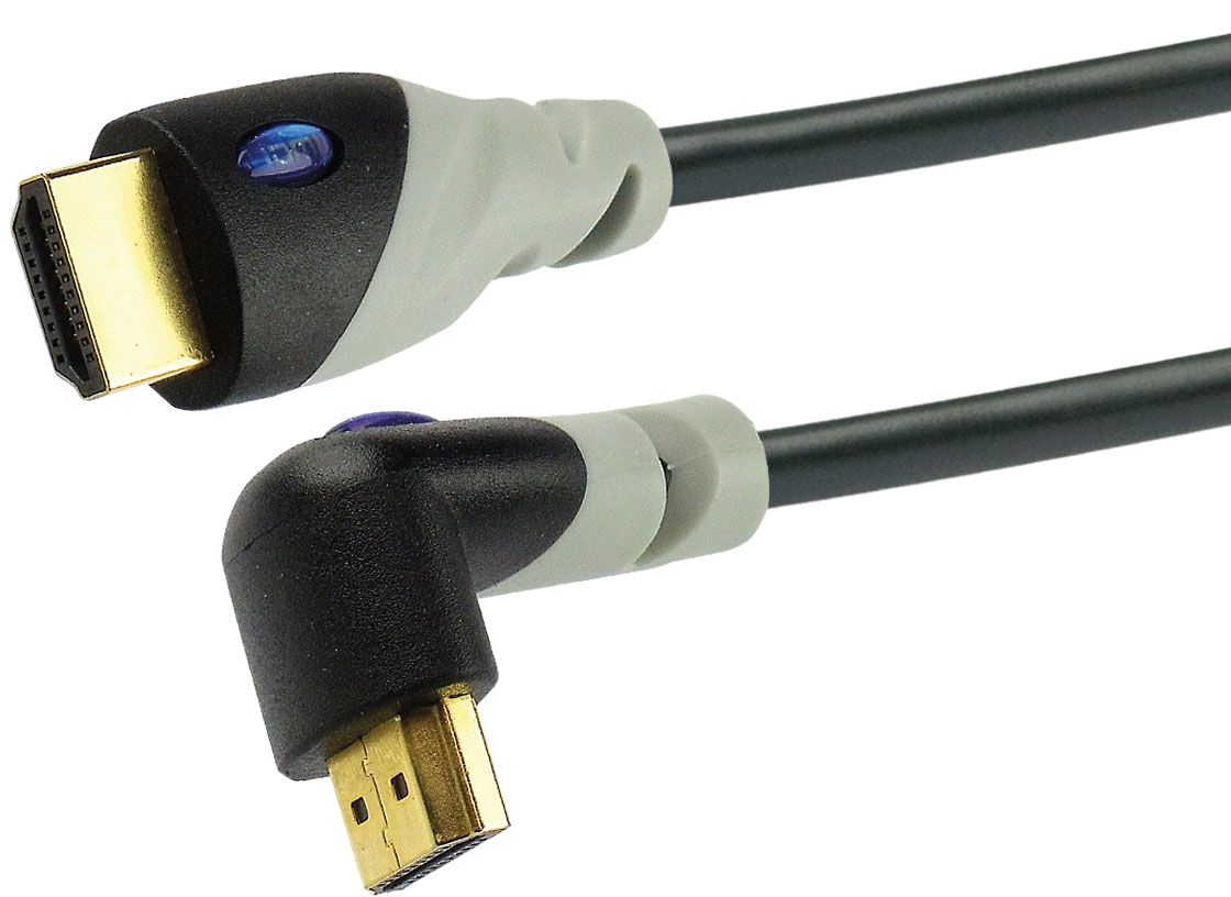 Schwaiger HDMW15 1,5 Meter gewinkelte High Speed HDMI-Kabel