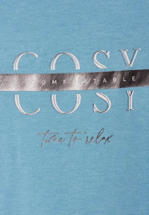 Street One Shirt mit Schimmer Wording