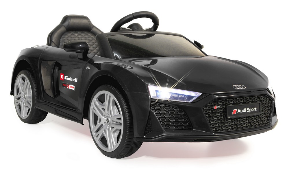 Jamara e.K. JAMARA-460916-Ride-on Audi R8 schwarz 18V Einhell Power X-Change