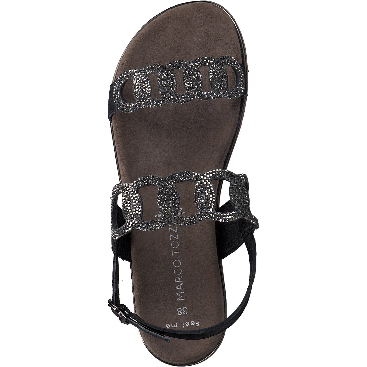 Marco Tozzi 28121, Klassische Sandalen, Damen, Schwarz
