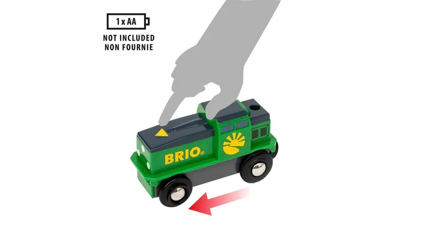 BRIO Bahn - 36018 Bauernhof-Batteriezug, Batteriebetriebene Spielzeuglok
