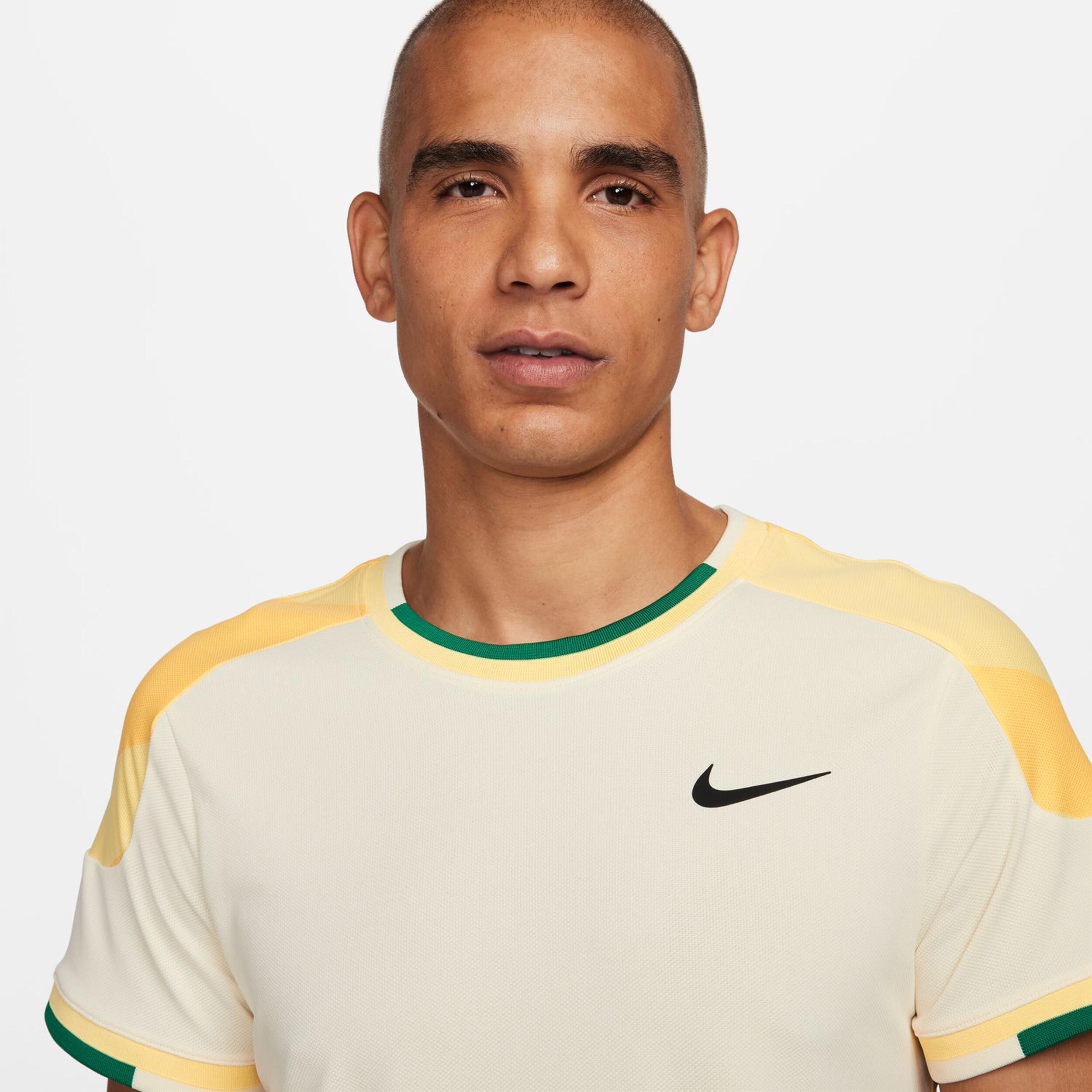 Court Dri-Fit Slam T-Shirt Herren - Creme, Mehrfarbig
