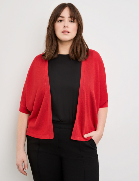 Oversized-Strickjacke mit halbem Arm