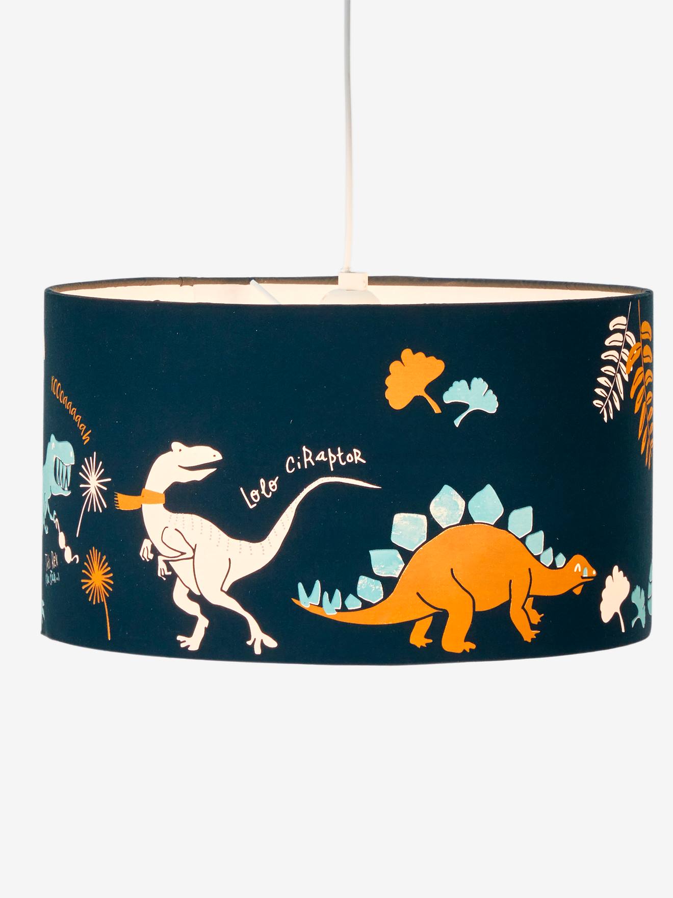 Abat-jour pour suspension DINOSAURE bleu