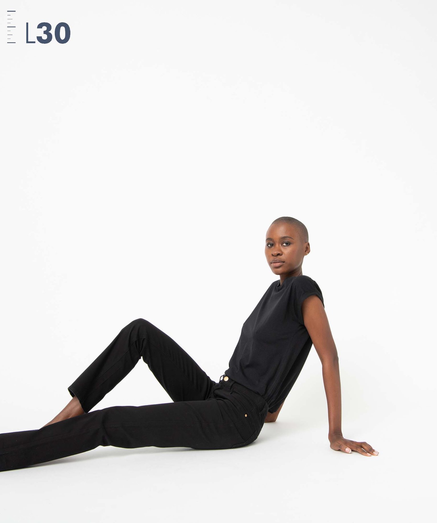 Jean femme coupe Regular L30 noir | GEMO